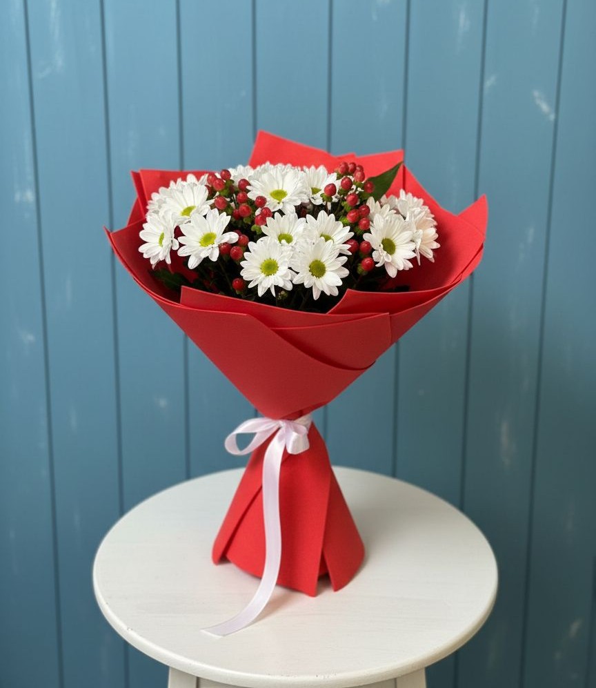 Букет цветов из: Хризантемы в Миньяре