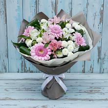 Букет цветов из:  Герберы, Альстромерии и Хризантемы #REPLACE_PRED# Миньяре