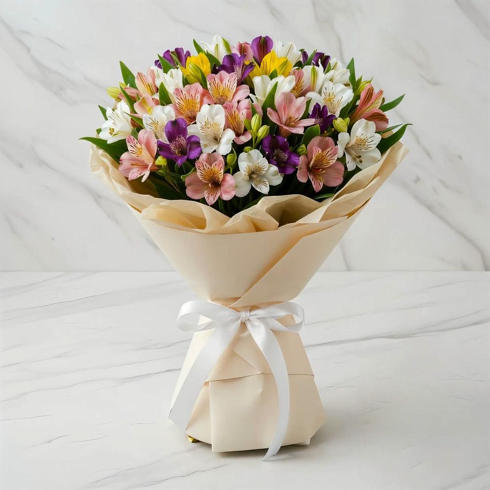 Букет цветов из: Альстромерии в Миньяре