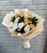 Букет цветов из:  Розы и Хризантемы #REPLACE_PRED# Миньяре