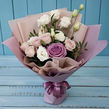 Букет цветов из:  Розы и Лизиантусы в Миньяре
