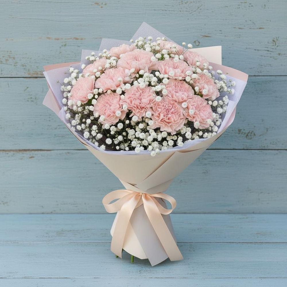 Букет цветов из: Гвоздики в Миньяре