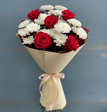 Букет цветов из:  Розы и Хризантемы в Миньяре