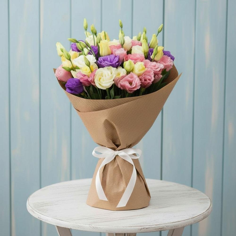 Букет цветов из: Лизиантусы в Миньяре