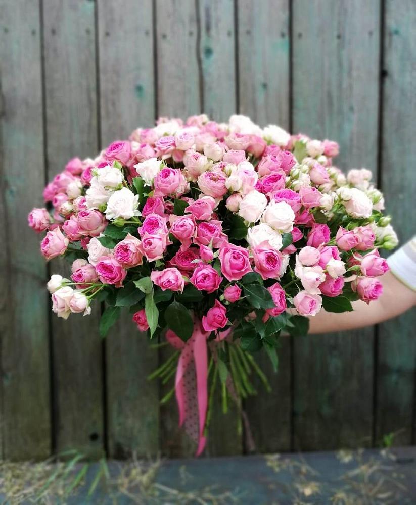 Букет Розовые кустовые розы Натали и Лав Лидия в Миньяре