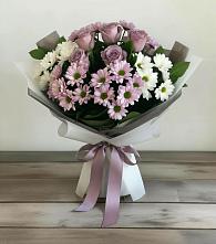 Букет цветов из:  Хризантемы и Розы в Миньяре