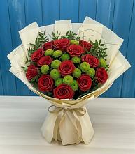 Букет цветов из:  Розы и Хризантемы в Миньяре