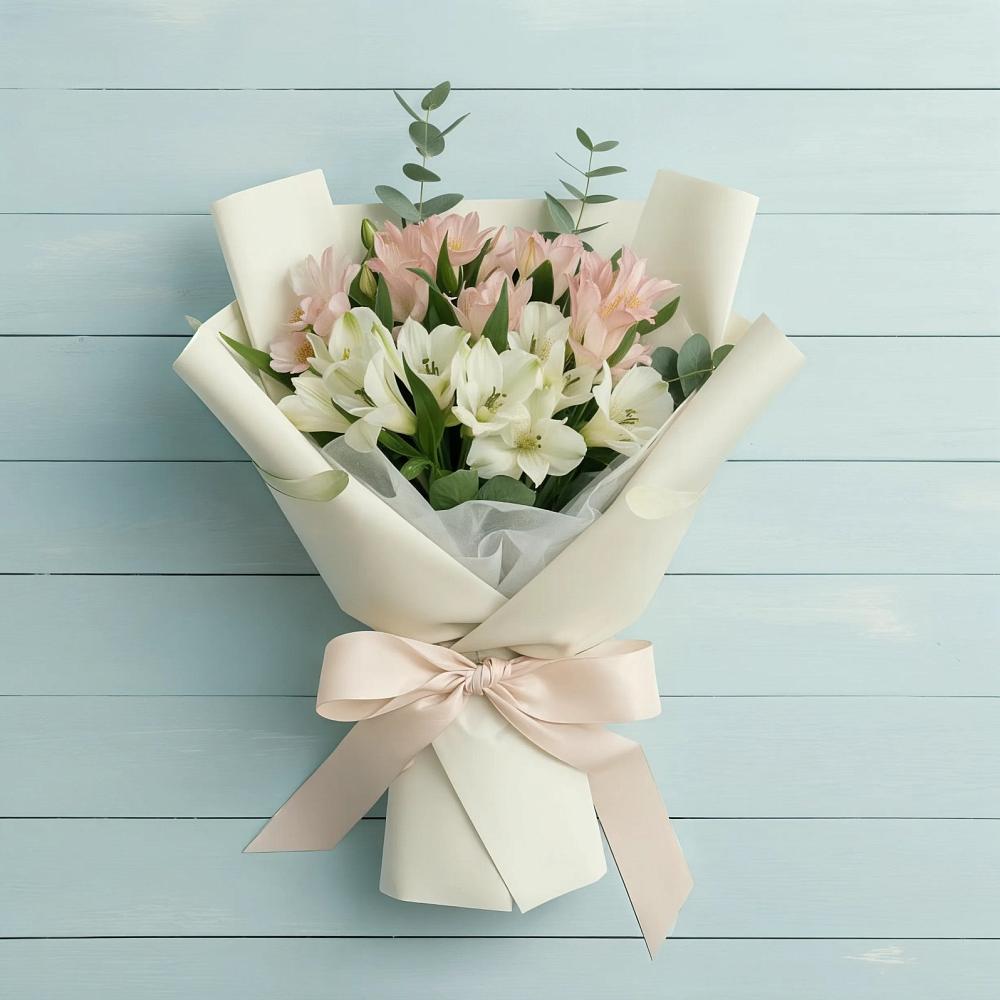 Букет цветов из: Альстромерии в Миньяре