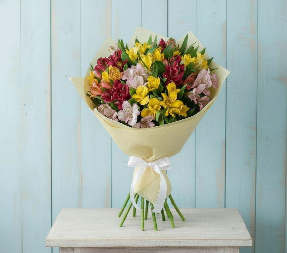 Букет цветов из: Альстромерии в Миньяре