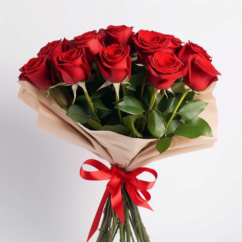 Букет 11 Красных роз Эдлесс Лав в Миньяре
