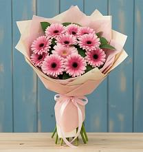 Букет цветов из:  Герберы #REPLACE_PRED# Миньяре