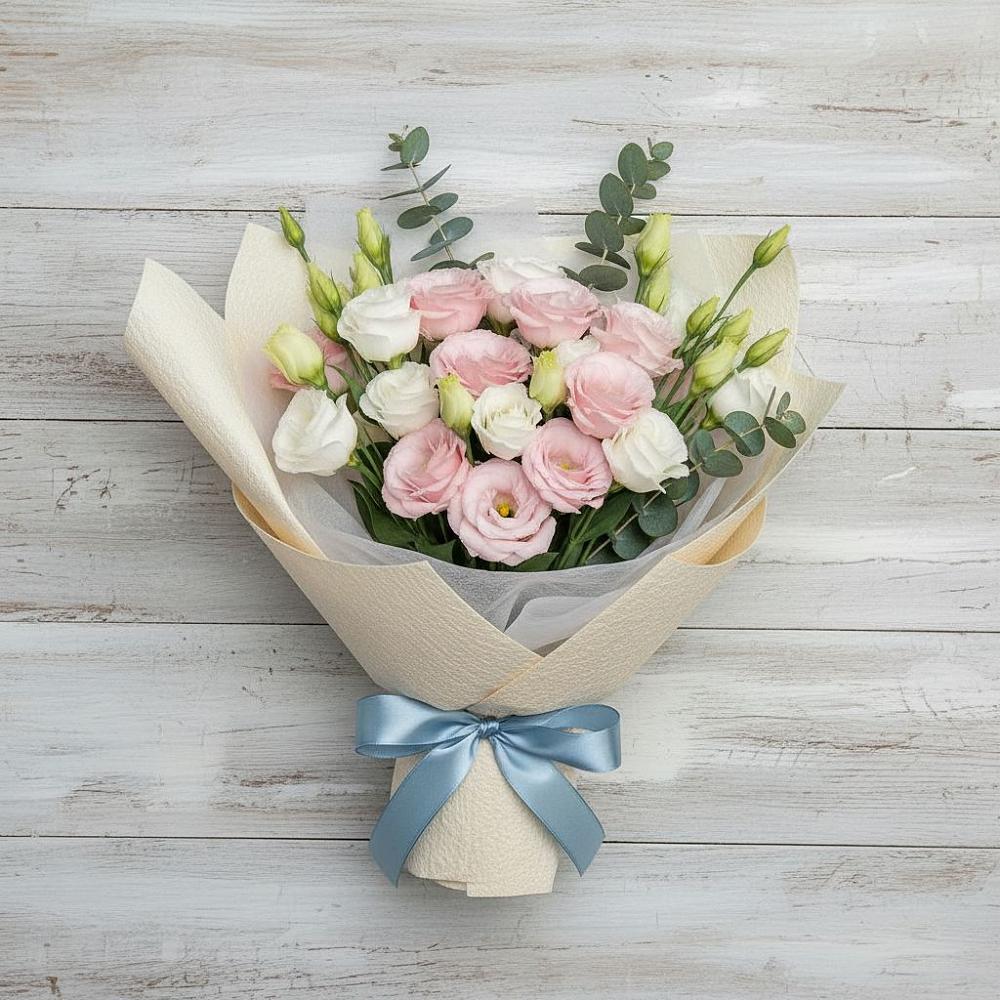 Букет цветов из: Лизиантусы в Миньяре